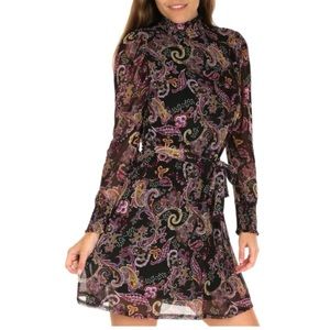 Smocked Tie Waist Long Sleeve
Paisley Dress